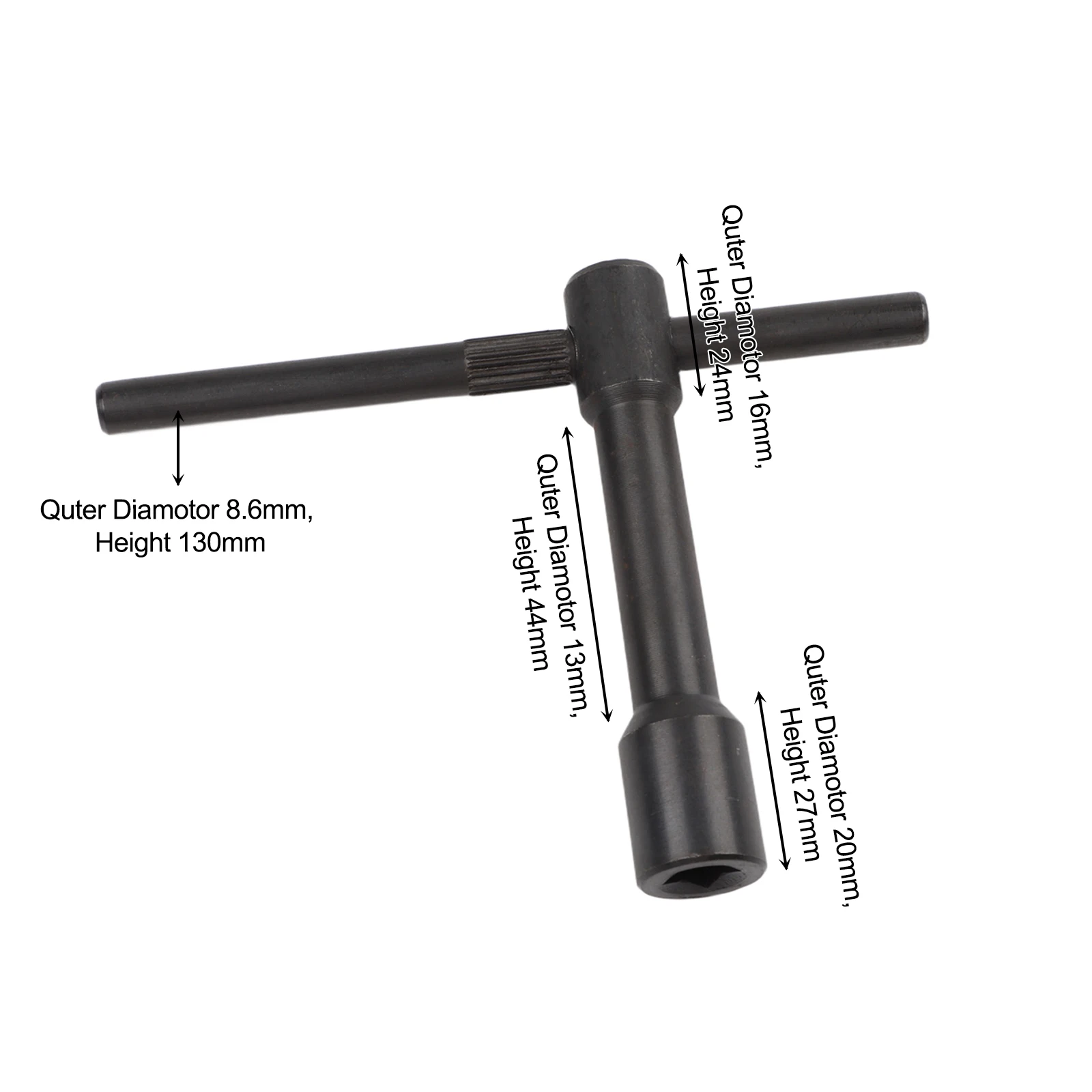 For Workshop Use for lathe Screw Wrench Steel Screw Wrench Steel Wrench Hand Tool Set Black Heavy-Duty Use For