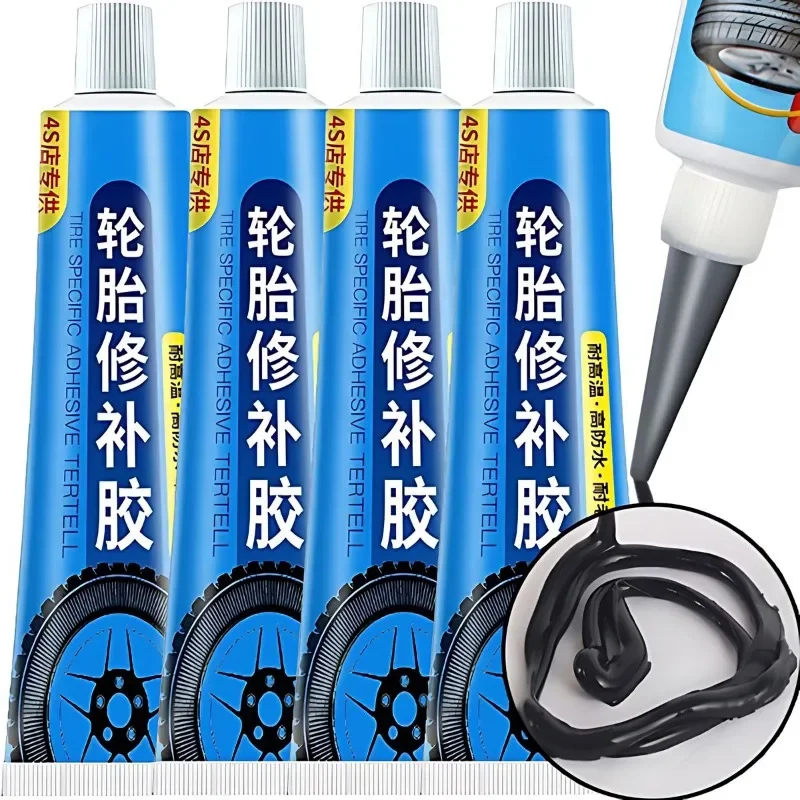 30g Car Seal Tire Glue Crack Repair Adhesive Rubber Bonding Glue Sidewall Puncture Tire Repair Kits Multifunctional Instant Glue