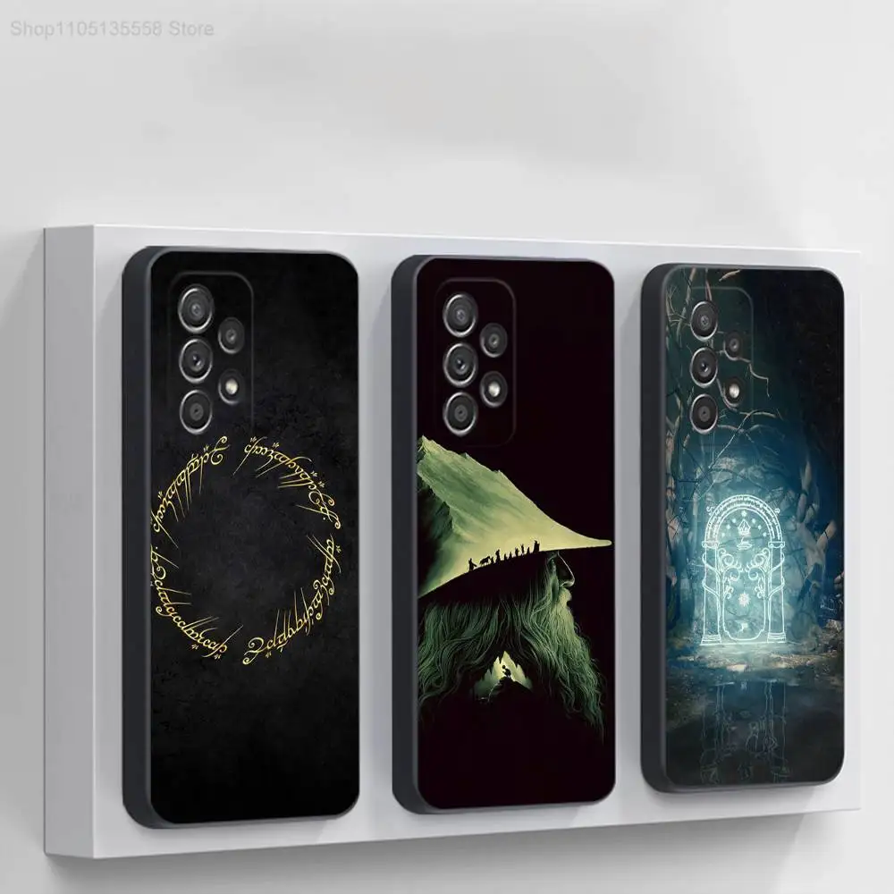 

The L-Lord of the R-Rings Phone Case For Samsung S 25,24,23,22,30,21,10,9,Ultra,Plus,Lite,FE,4,5G Black Soft Case