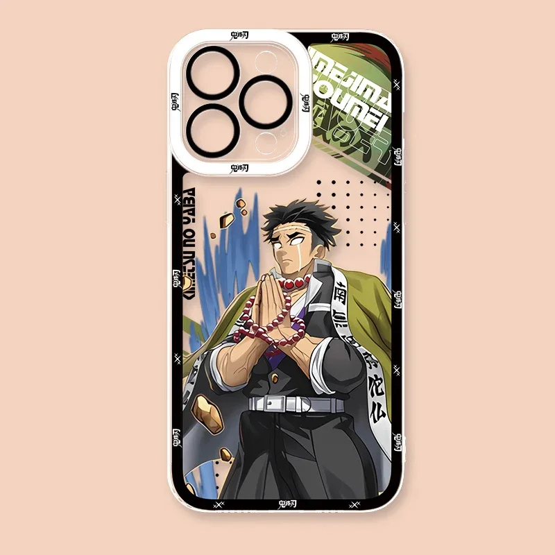 Japan Anime Demon Slayer Case For Samsung Galaxy S24 S23 S22 Ultra S21 S20 FE Note 20 10 Plus A15 A25 A35 A55 Silicone Back Capa