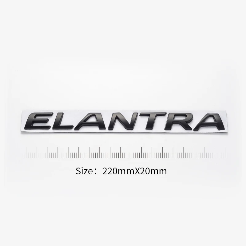 Car Styling Metal For Hyundai ELANTRA Logo Car Side Fender Emblem Rear Trunk Badge Decor Sticker