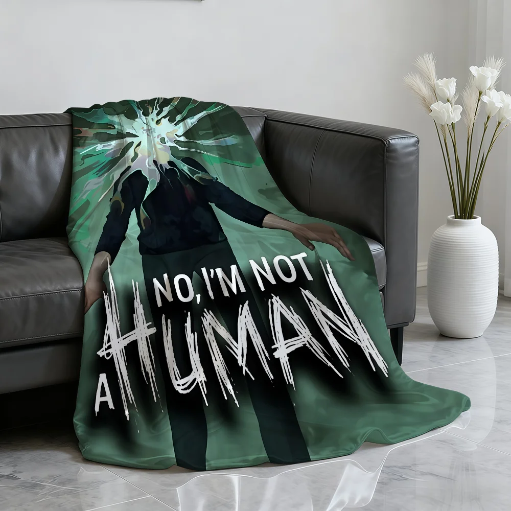No Im Not a H-Human Blanket Soft Throw Blanket for Home Bedroom Bed Sofa Picnic Travel Office Rest Cover Blanket Gift