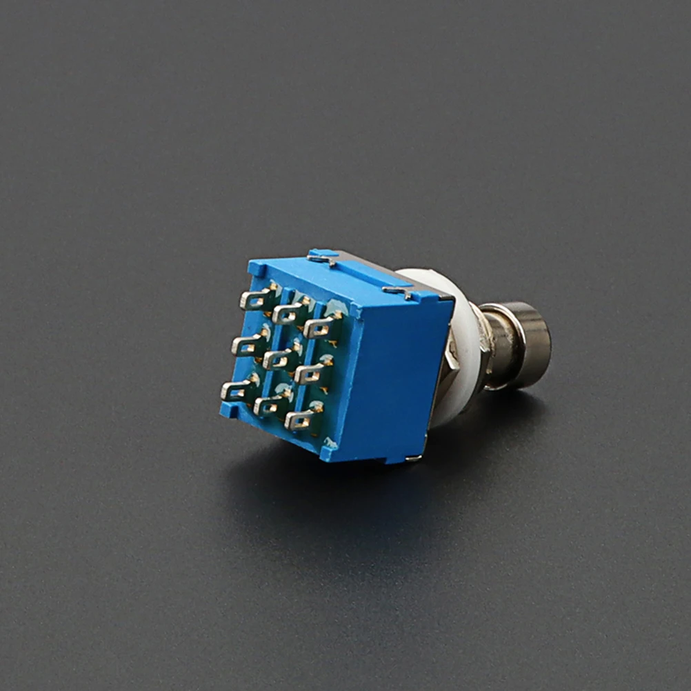 Interruttore per chitarra a 9 pin Interruttore a pedale in metallo Durevole, affidabile, design elegante Accessori per chitarra Interruttore a pedale a 9 pin