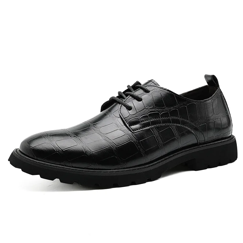 Couro genuíno dos homens vestido oxford sapatos para homens sapatos de casamento formal de luxo negócios casuais sapatos de crocodilo escritório sapato social