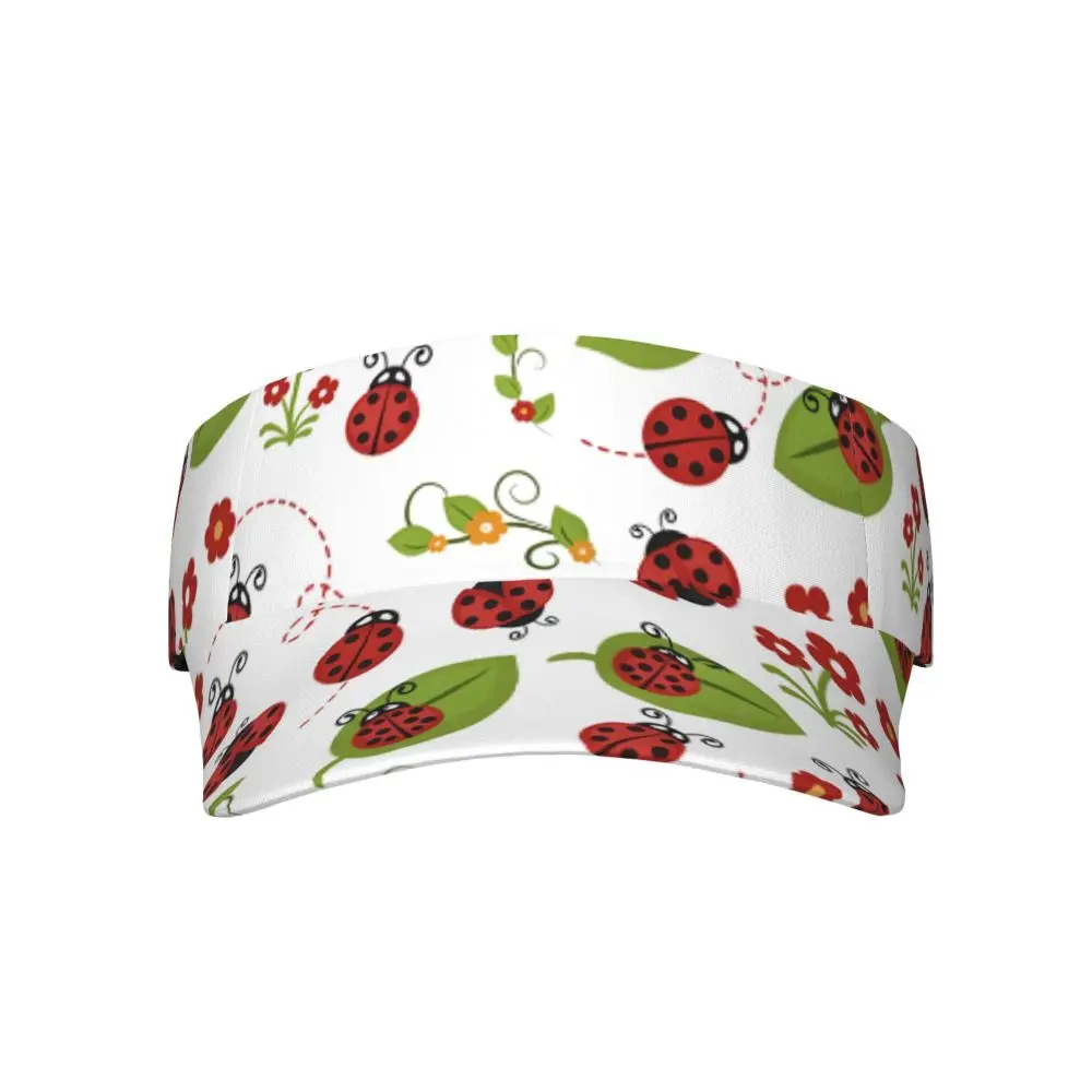 Small Ladybug Digital Combination Hat Women's and Men's Sunshade Hat Black Adjustable Beach Hat Women's and Men's Sun