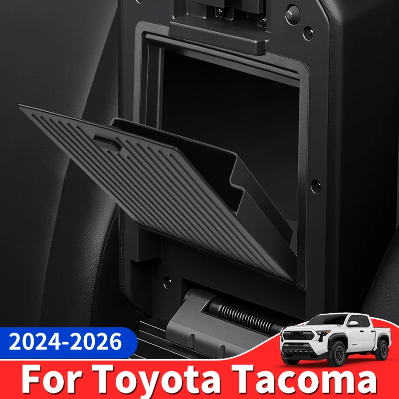 For 2024-2026 Toyota Tacoma Armrest Box Privacy Storage Tray Car Interior Upgraded Accessories
