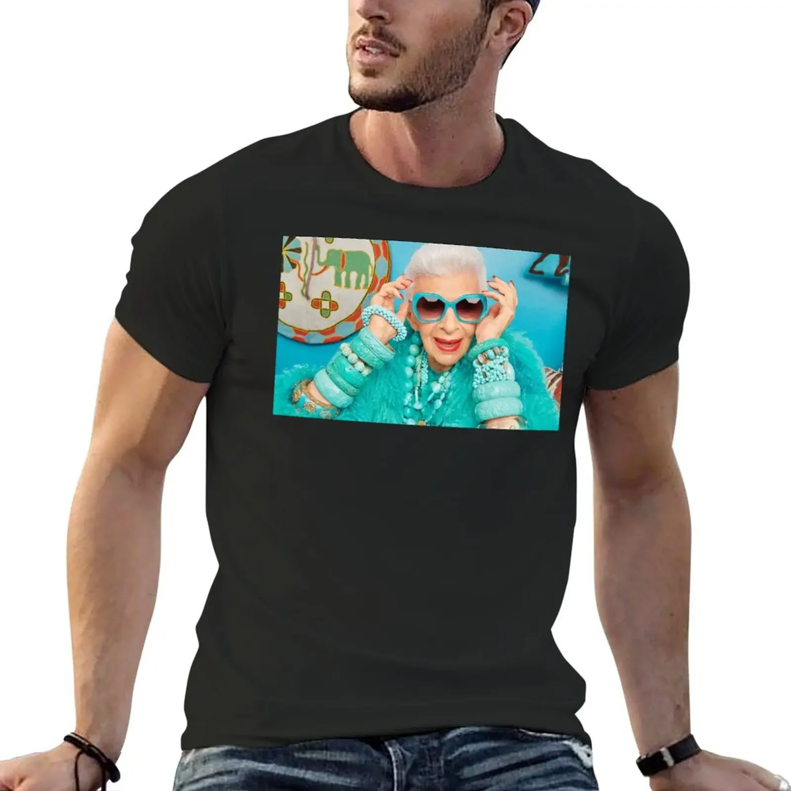 Iris Apfel (5) T-Shirt cute clothes Blouse anime figures sports fans Short sleeve tee men