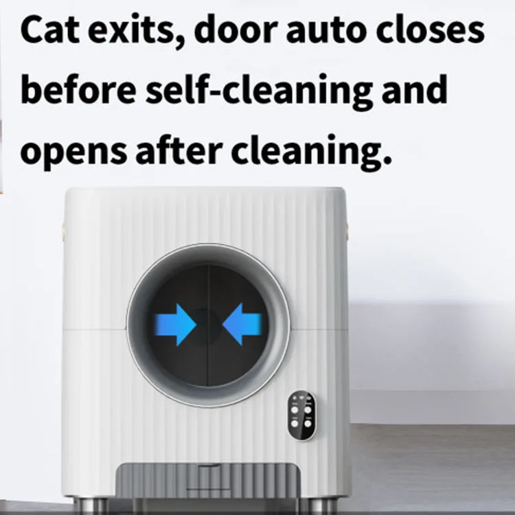 New Design Automatic Cat Litter Box Self Cleaning Cat Robot Box With Large Capacity and Camera