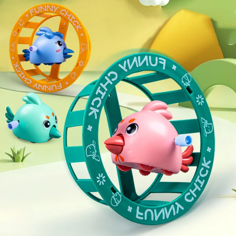 

1 шт. Забавный мультяшный Заводной куриный круг игра Милая вращающаяся Куриный хвост движущаяся детская заводная детская игрушка подарок