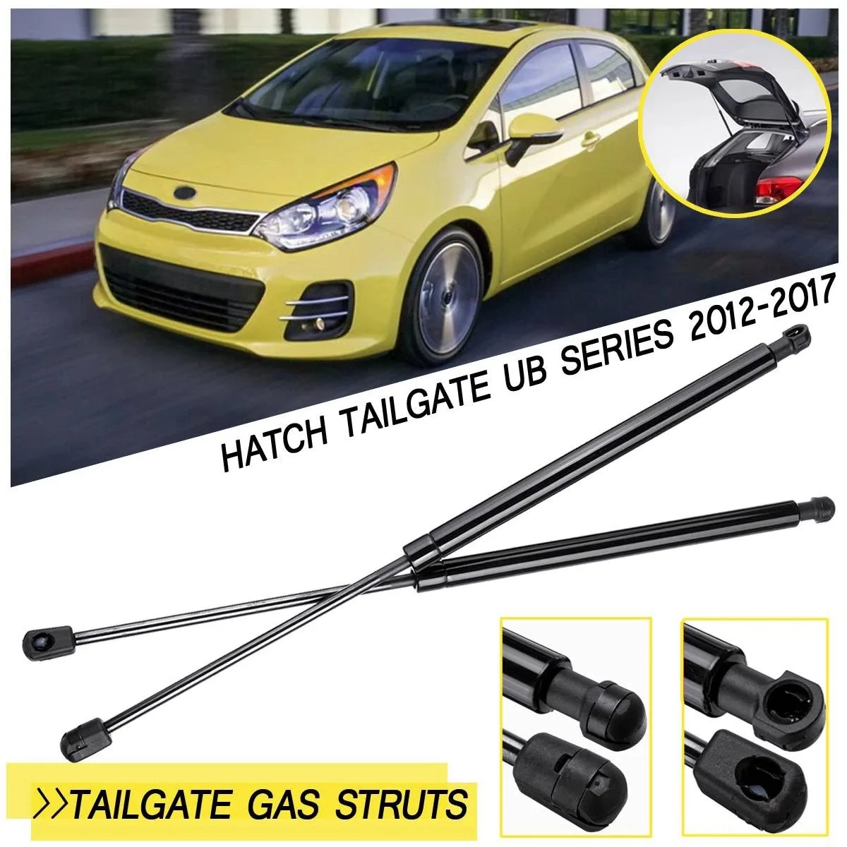 2Pcs Rear Hatch Lift Supports Struts for Kia Rio Hatch Tailgate UB Series 2012-2017 817801W200 Strut Bars