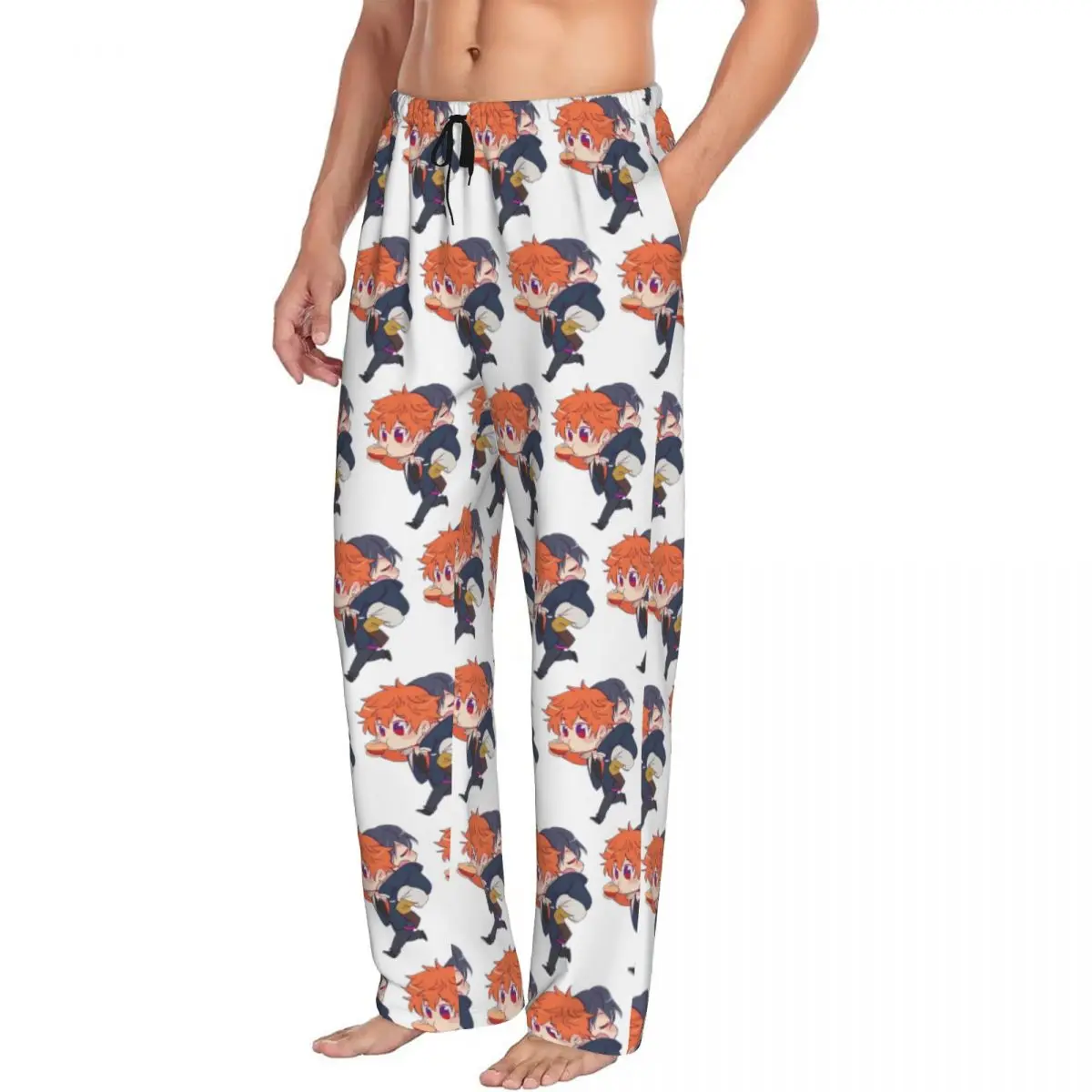 

Мужские пижамные штаны Obey Me на заказ, одежда для сна с карманами для сна и отдыха