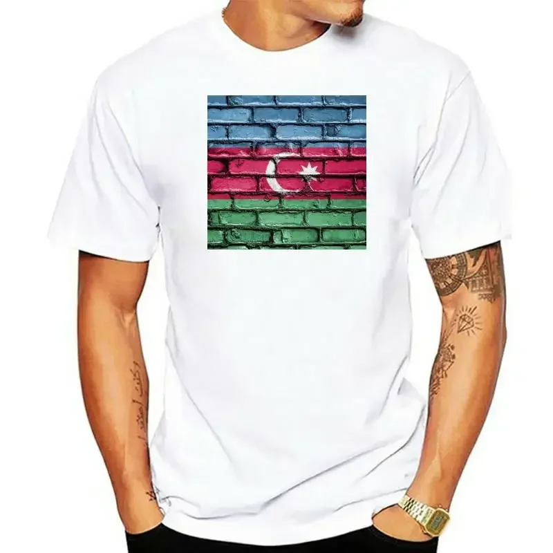 2024 Hot SaleMen T Shirt Azerbaijan Flag T-Shirt Tshirts Women T-shirt Unisex T-shirts for Men Women Summer Tees Cotton