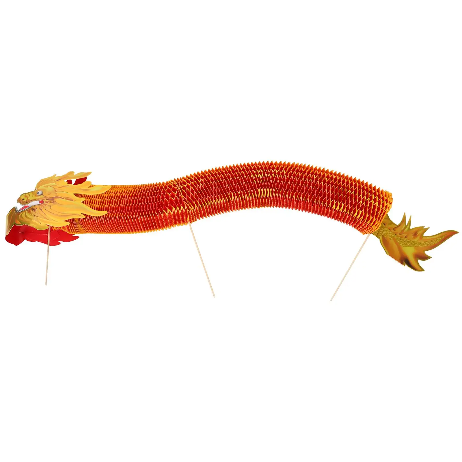 

Golden 150cm Paper Dragon Decorations for Chinese New Year Spring Festival Party Photo Props dragon decorations china new year