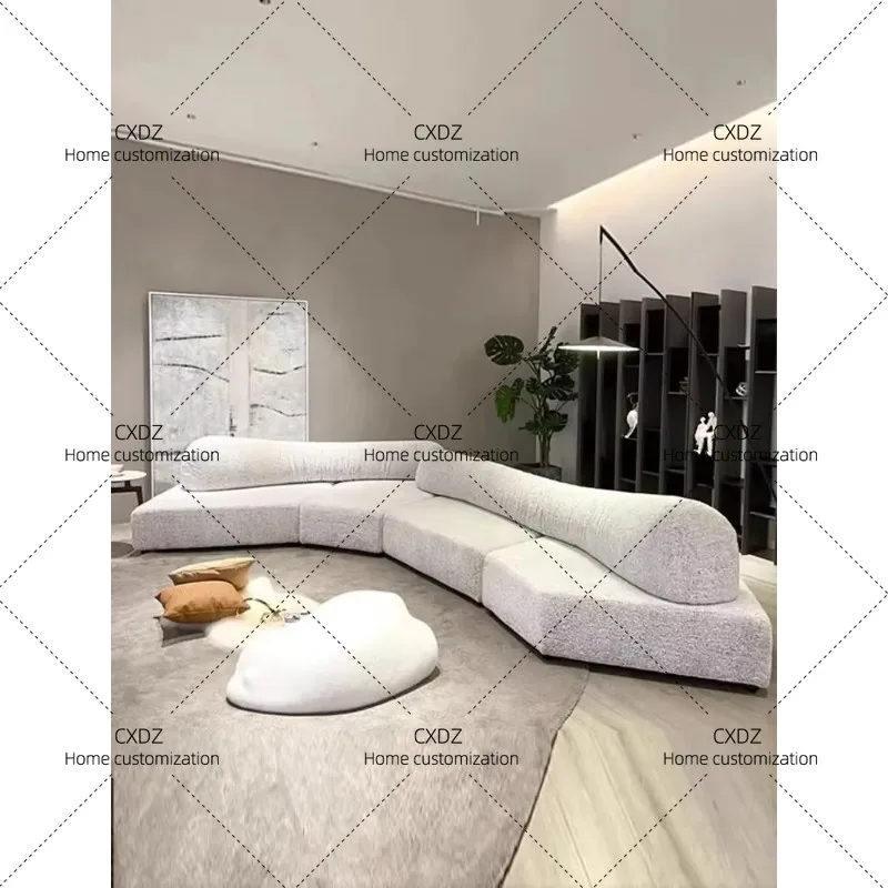 XX minimalist rock sofa villa large apartment design creative special-shaped module