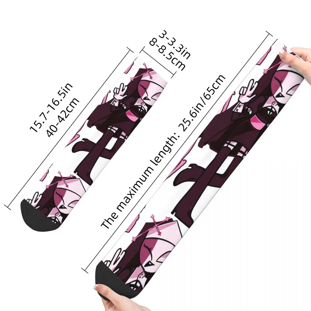 Hip Hop Retro Fnf Sarv Crazy Men's compression Socks Unisex Friday Night Funkin Harajuku Seamless Printed Funny Novelty Happy