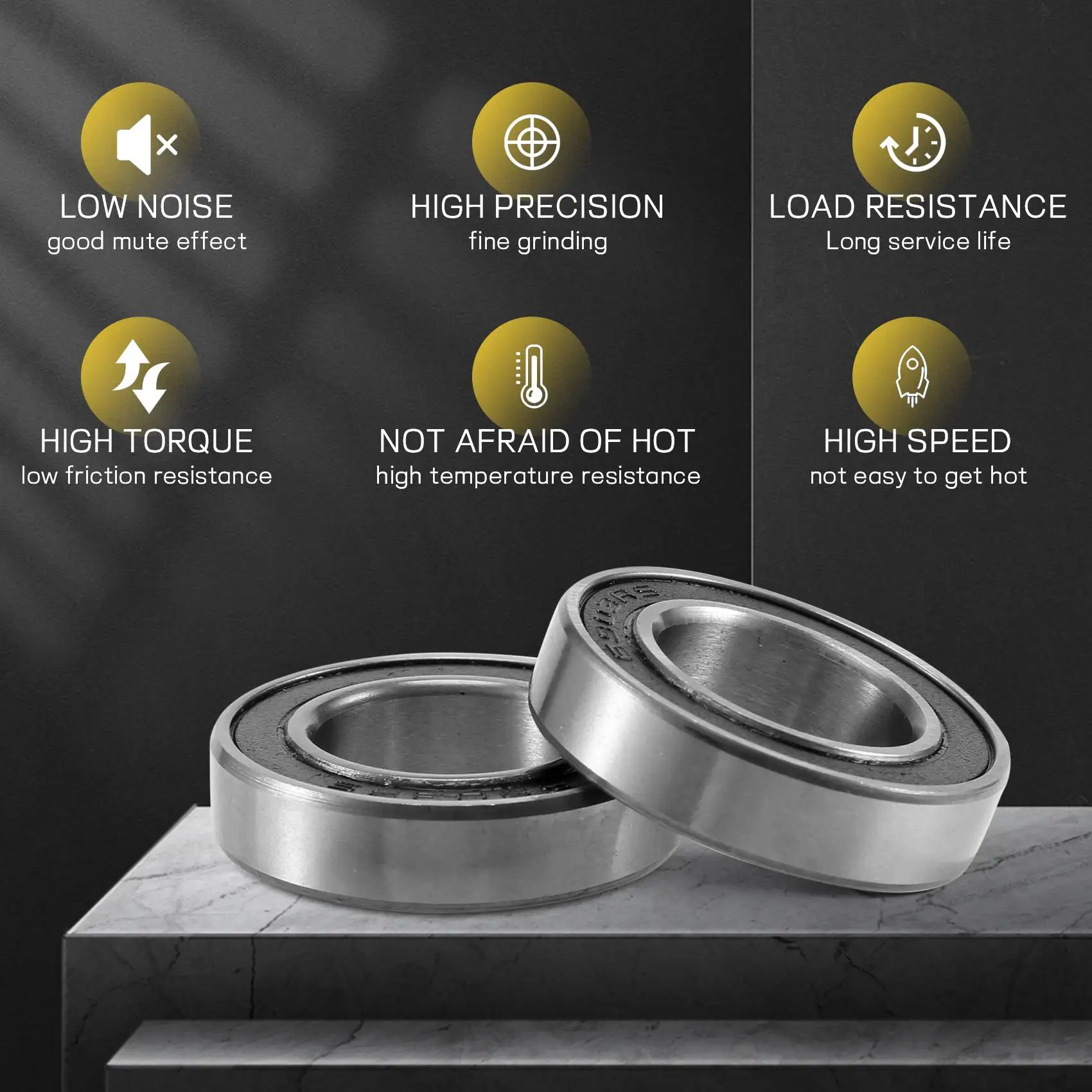 【24 ساعة-البيع!】6903-2RS تحمل ABEC-1 (10 قطع) 17X30X7 ملم قسم رفيع 6903 2RS الكرات 6903RS 61903 تحمل