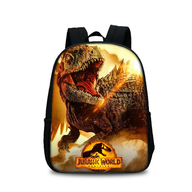 12inch Jurassic Park Movie School Bags kindergarten Small Dinosaurs Boys Girls Backpack For 2-5Years Old Kids Mochilas