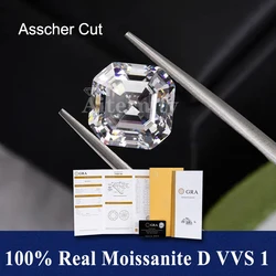 D Color Super White Moissanite Diamond Round / Oval / Pear / Radiant / Emerald / Heart / Princess / Cushion / Asscher Shape GRA