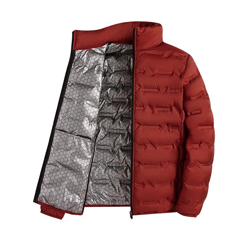 Jaqueta masculina branca de inverno, leve, quente 80, casaco de pato branco, gola ultraleve, portátil, jaqueta bufante JK-094