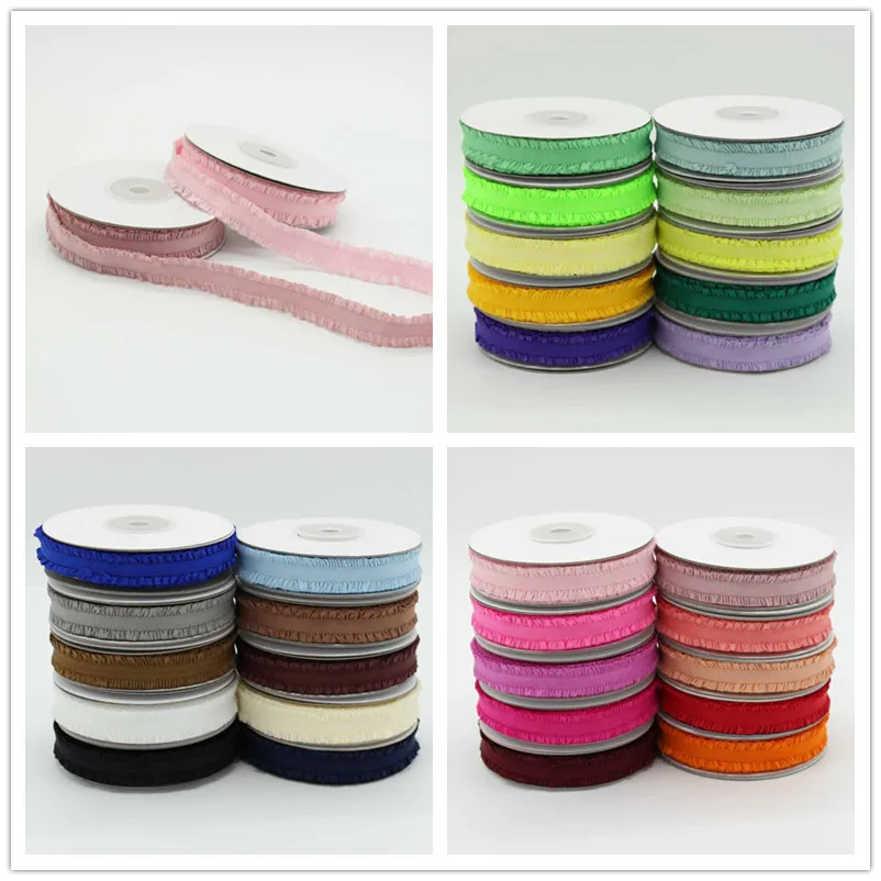 

20/30/45Yards 13mm Bar Lace Rubber Bands Sewing Underwear Strap Elastic Band Clothes Stretch Tape Decoration Ribbons Laces Trim