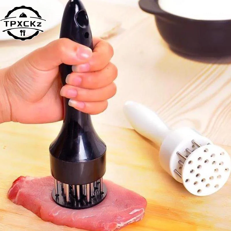 Professional Meat Tenderizer Stainless Steel Needles Non Slip Handle For Tenderizing Steak Pork Beef Faster Marinade Absorption