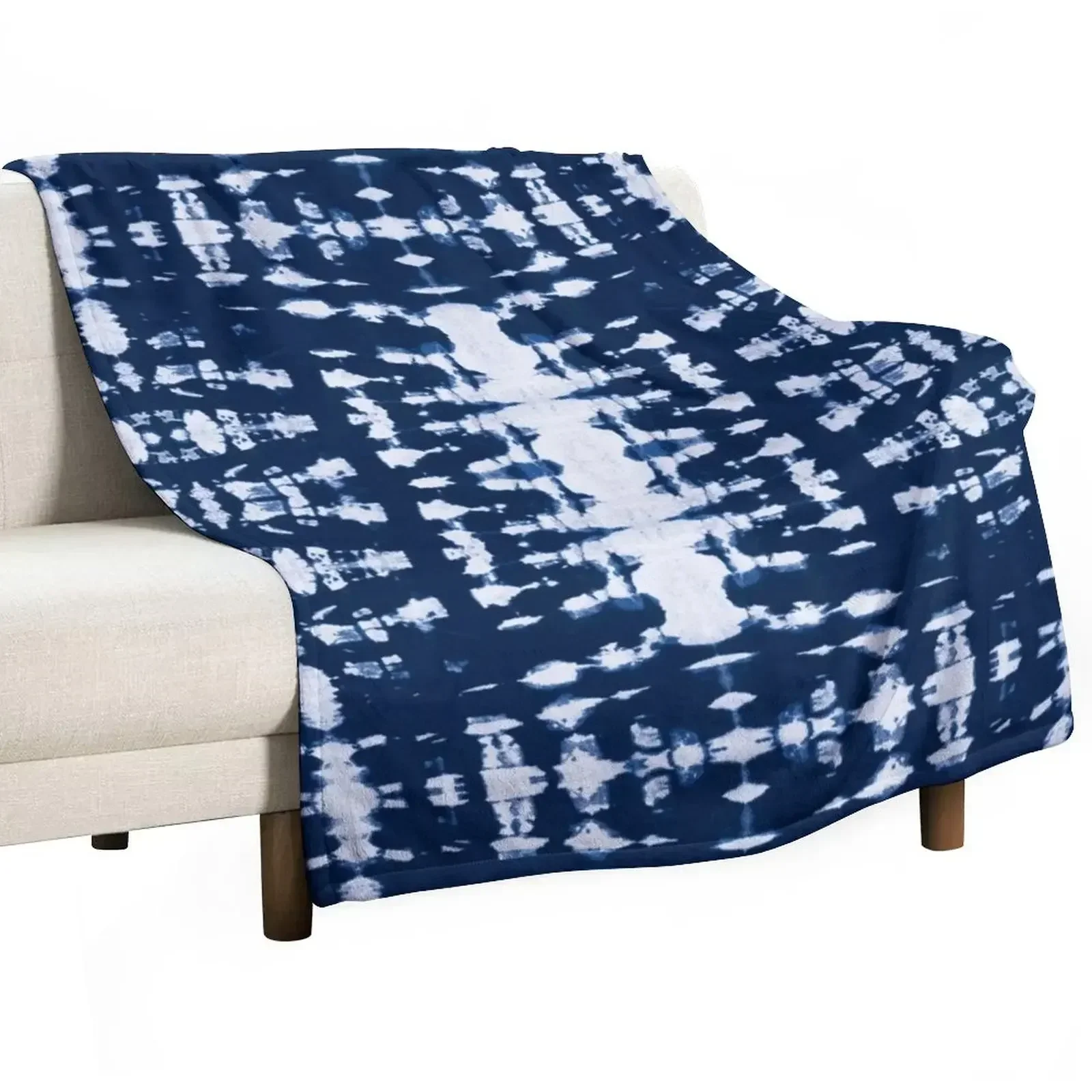 Kumo Indigo Shibori Throw Blanket Blankets For Baby Shaggy For Decorative Sofa Blankets