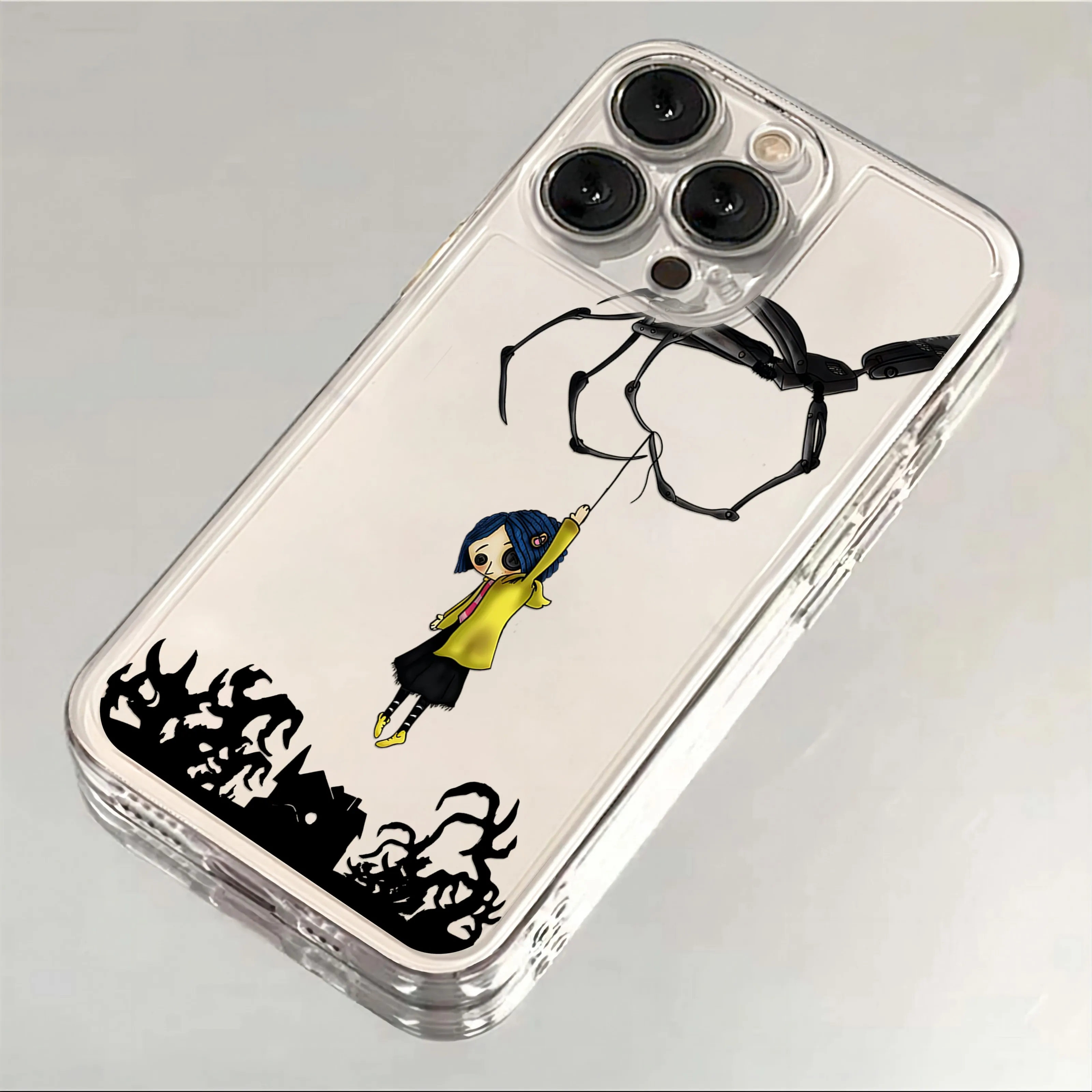 Anime Hot C-Coraline New Phone Case For iPhone 16 15 14 13 12 11 Mini Pro Max X XR XSMax 7 8 Plus SE20 Transparent Cover