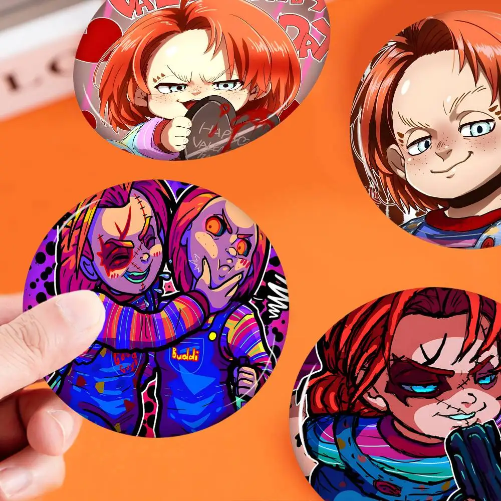 Children Play Chucky Slasher 1988 Anime Brooches Cute Cartoon  Badge Jacket Jeans Lapel Pin Gift Accessorie