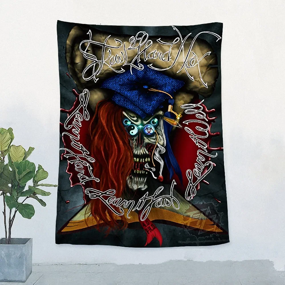 Large Jazz\Reggae\Rock\Heavy metal Music Poster Retro Flag Banner Tapestry Bar Cafe Party Music Festival Background Decor Cloth