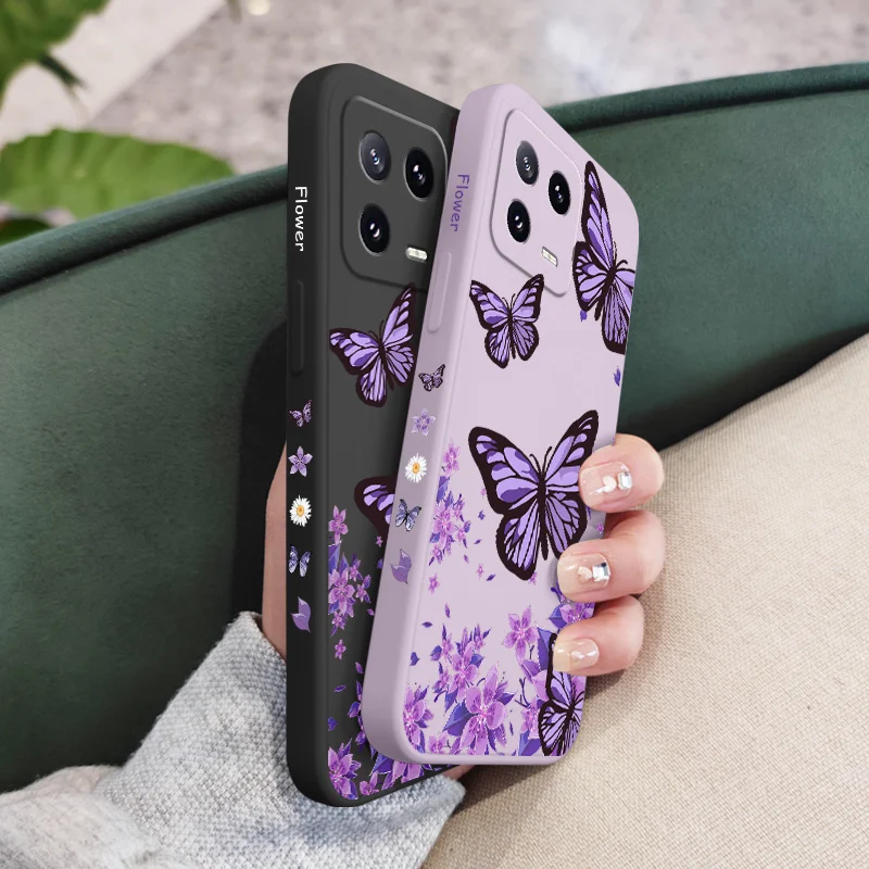 حالمة فراشة جراب هاتف ل Xiaomi 17 15 15T 14 14T 13 13T 12 12 12X 12T 12S Mi 11 11T 10 10T Pro Max Lite غطاء سيليكون