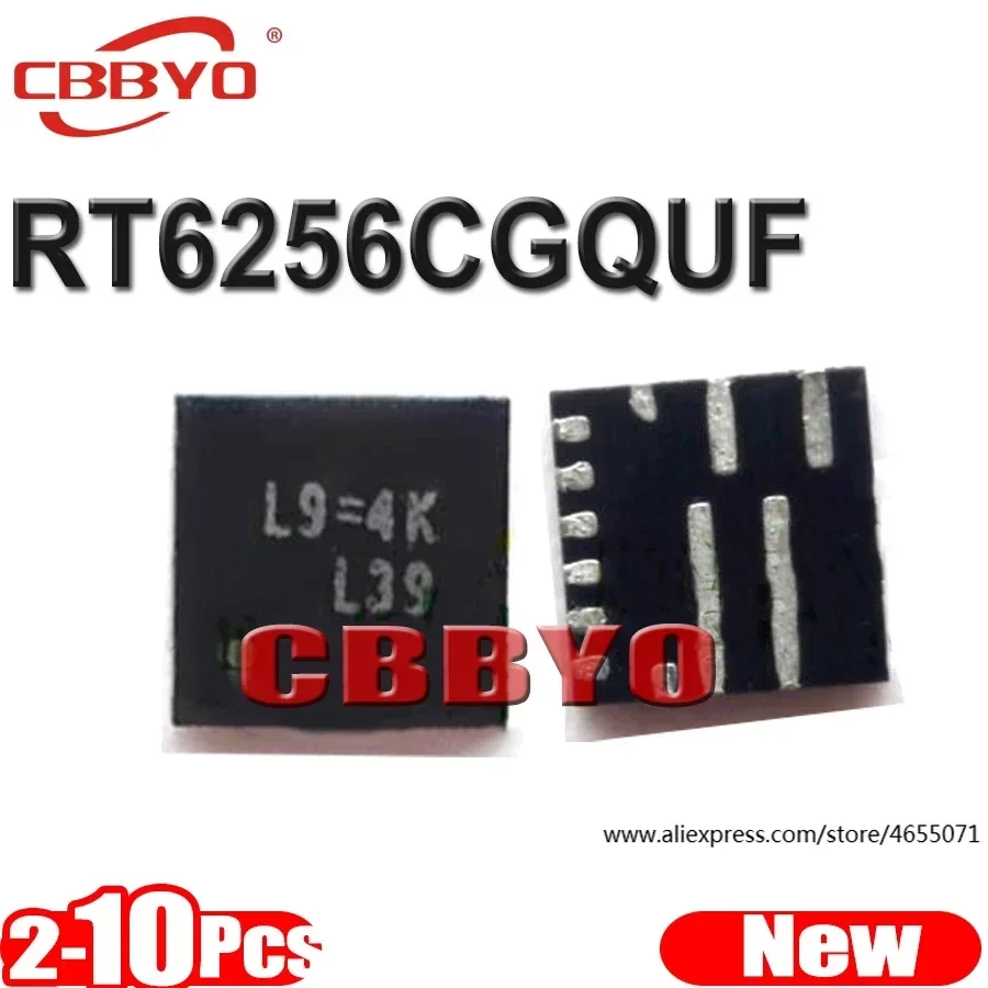 (2–10 Stück) 100 % neuer RT6256CGQUF RT6256C für Code: L9=.. QFN-12-Chipsatz