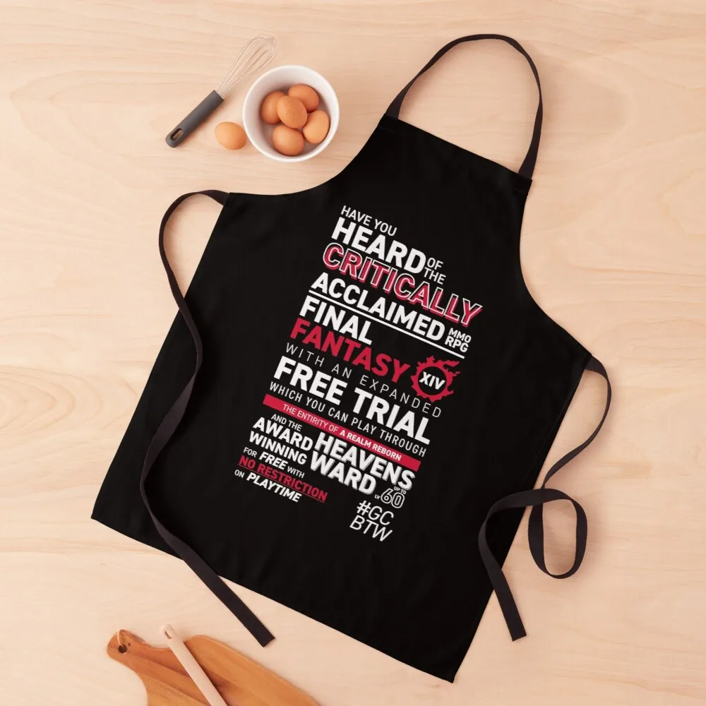 

Great Community by the way GCBTW Promo | MMO FF14 FFXIV Apron long sleeve apron custom apron woman cute kitchen