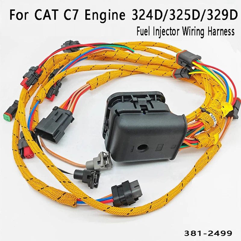 

New Excavator Engine Wiring Harness Cable Replacement Accessories 381-2499 3812499 For Caterpillar CAT C7 324D/325D/329D