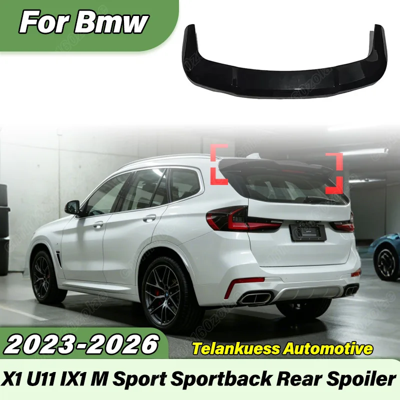 

For BMW X1 U11 IX1 M Sport 2023 2024 2025 2026 Car MP Style Rear Trunk Spoiler Sports Racing GT Wing Body Modification Kit