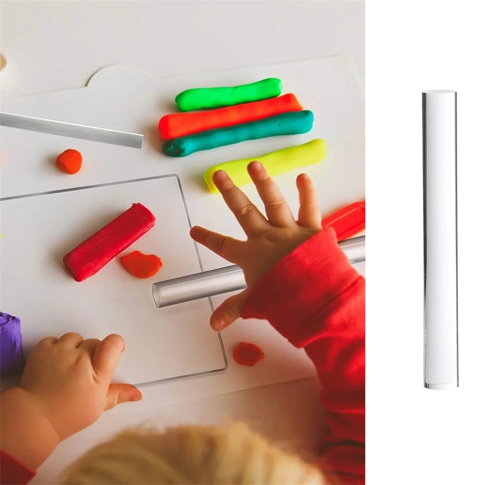 

1 set 1 Set Acrylic Clay Roller Board Kit Durable Clear Molding Tools For Diy Ceramic Craft Resin Art Making Shaping Accessories