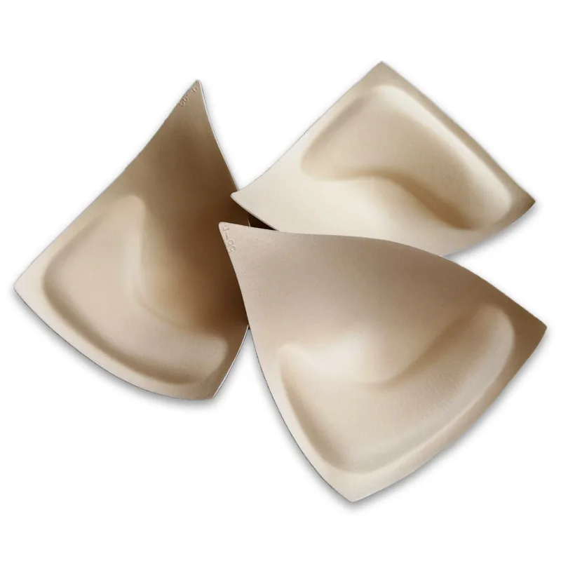 10pair Big Size Women Swimsuit Bikini Underwear Skirt Bra Decorate Deep V triangular Thickened White Sponge Chest Cup Pad