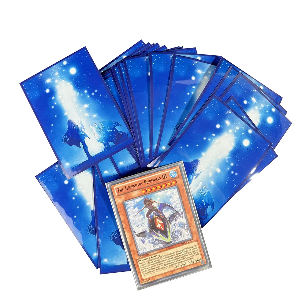 63X90MM 60PCS YGO Japanese Size Card Sleeves Printing World Legacys Contin Board Game Trading Card Sleeves Photo Card Protecter