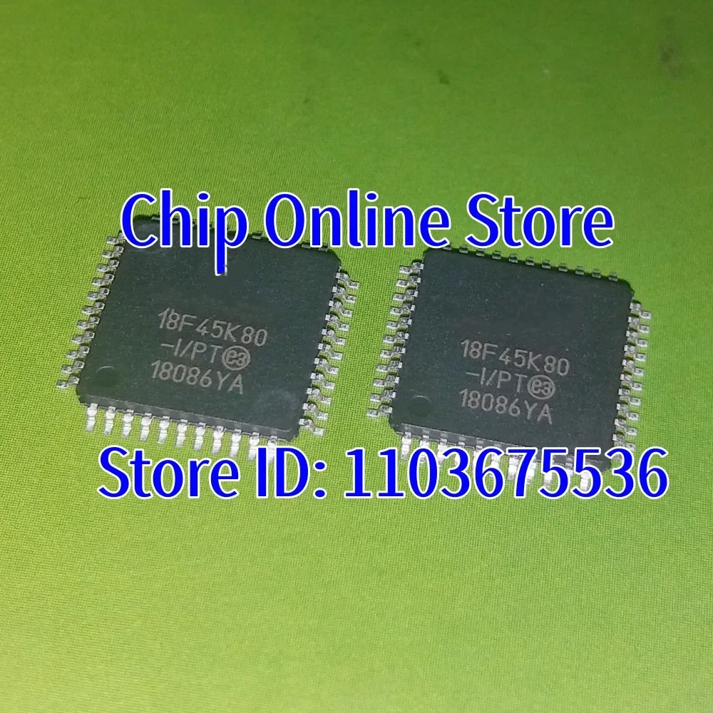 5~50pcs  PIC18F45K80-I/PT  PIC18F45K80  TQFP44  New Original  8 Bit Microcontroller MCU