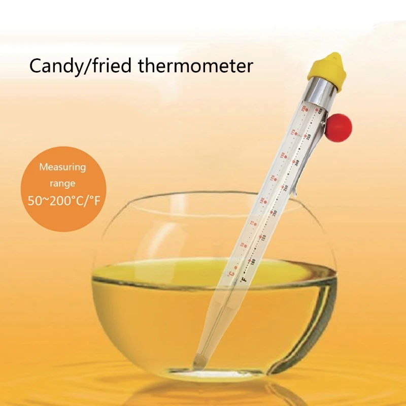 Candy Deep Fry Thermometer with Pot Clip,Candy Thermometer Very Accurate & Fast-Read Thermometer