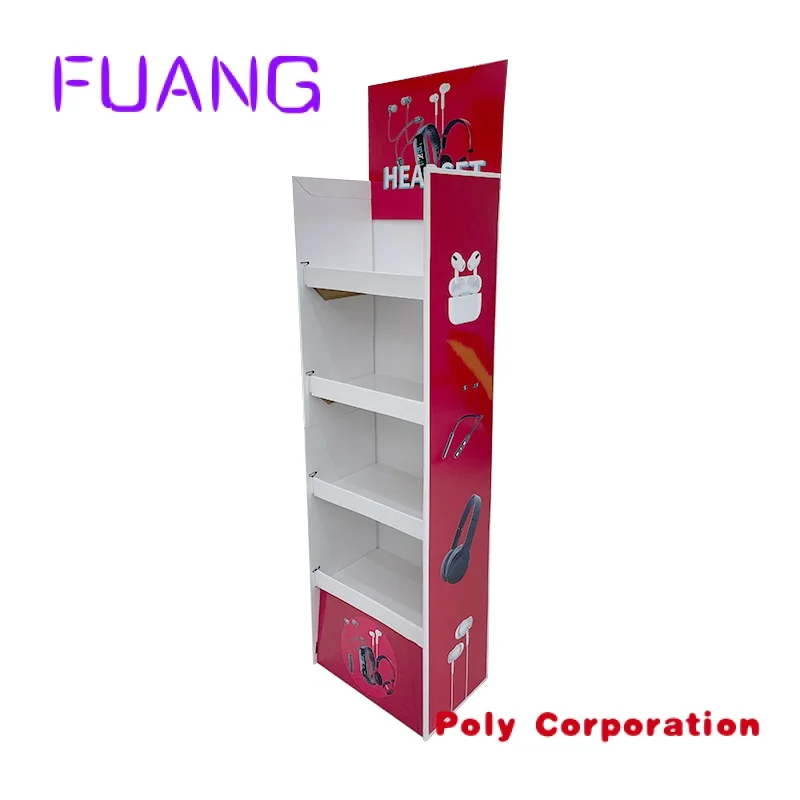 Custom  custom sign stand store shelf display shop racking cardboard retail display racks store product carton display stand car