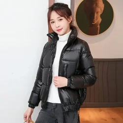 Down Coats for Women Short Parkas Woman Quilted Padded Cotton Jackets Black Korean Style Clothing Cold Warm Winter on Sale Great