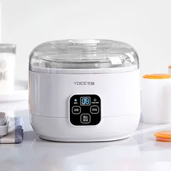 1L Electric Yogurt Maker Machine Automatic 3 in 1 Natto Rice Wine Machine Stainless Steel Liner DIY Yogurt Tools For Home 220V