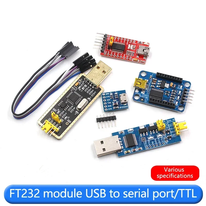 1pcs FT232 module USB to serial port USB to TTL upgrade download flash board line FT232BL/RL local tyrant gold board