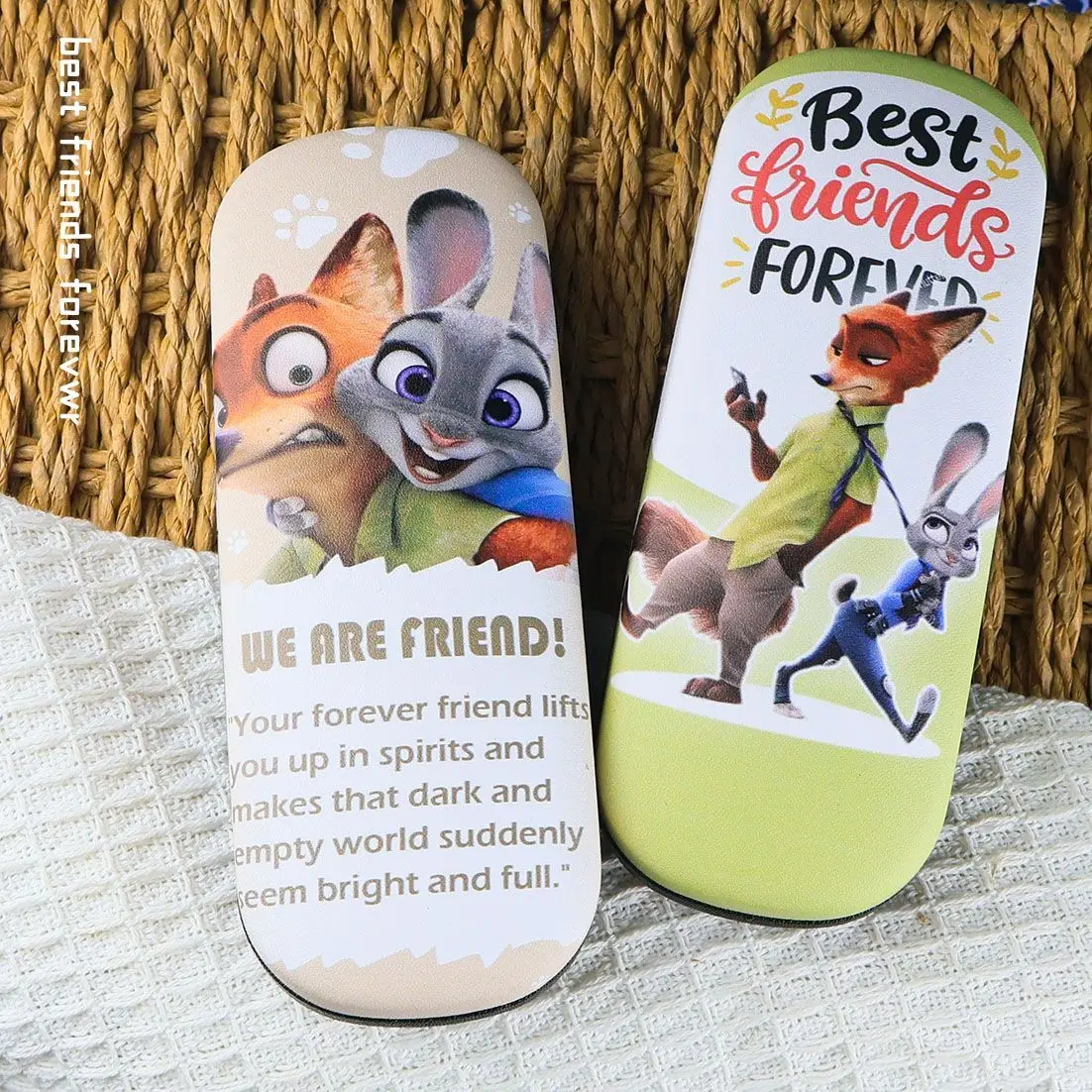 جديد ل Zootopia 2 نظارات حالة الكرتون Kawaii للصدمات ومقاومة الضغط للجنسين نظارات حقيبة للتخزين هدية الكريسماس