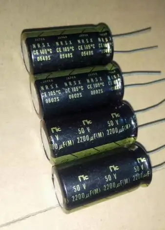 

20pcs/lot Original Japanese 50V 2200UF 18x35 NIC NRSX Gold Audio Capacitor free shipping