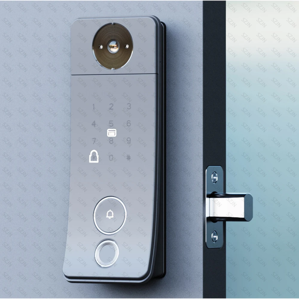 Tuya スマートロック シリンダー、指紋認証、キーレス、パ - Smart Door Lock With Camera Intercom のレビューと価格