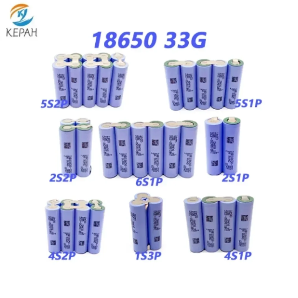 1S3P 2S1P 2S2P 4S1P 4S2P 5S1P 5S2P 6S1P 3.7~18V 18650 33G 3500mAh Rechargeable   Screwdriver Battery Maintenance or Assembly