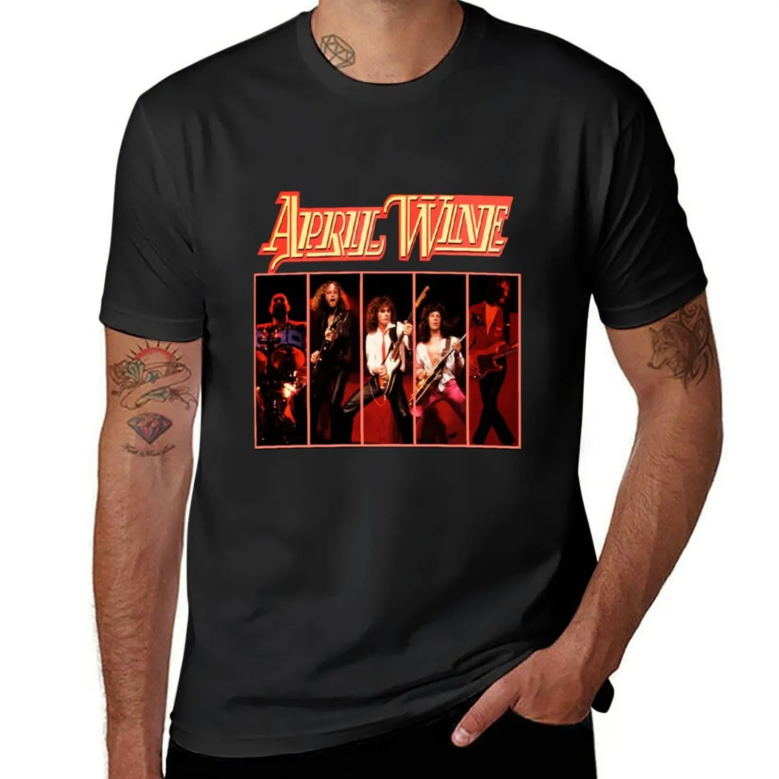 April Wine Weeping Widow Band T-Shirt blacks aesthetic clothes for a boy heavyweights mens graphic t-shirts big and tall