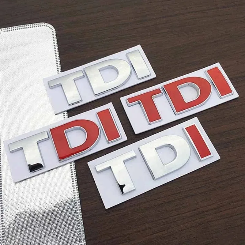 

3D Metal Car Stickers TDI Logo Letters For VW POLO Golf 4 5 6 7 3 JETTA PASSAT MK2 MK4 MK5 MK6 MK7 TDI Emblem Badge Accessories