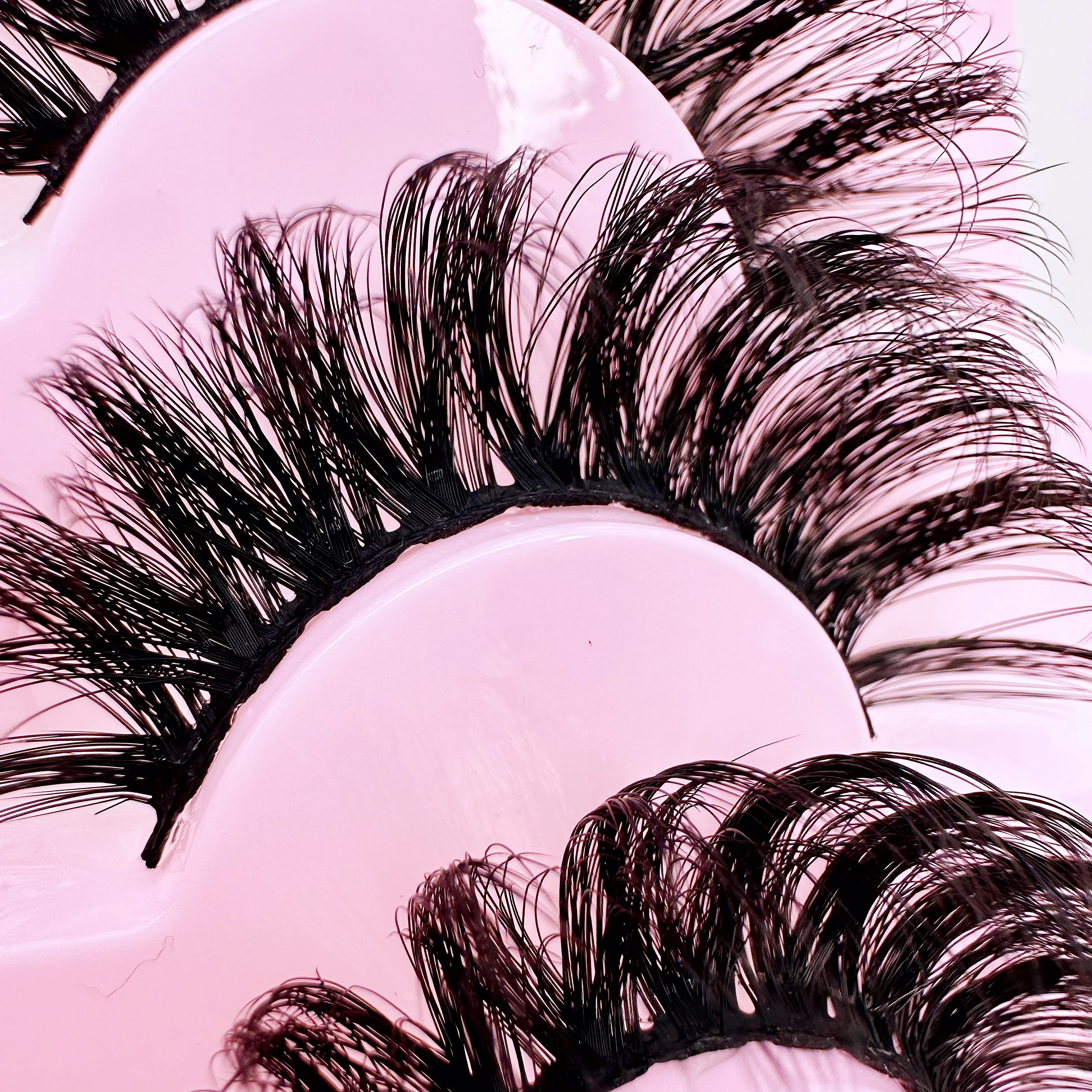 7 pares de cílios postiços fofos, tira fina completa de 20mm, cílios postiços encaracolados com volume 8D, hipoalergênico, acessório de beleza diária